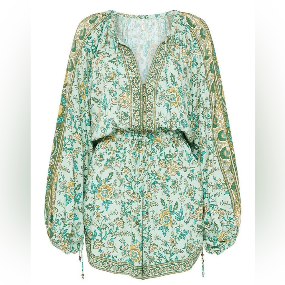 Spell | Folk Song Romper - Sage 💚